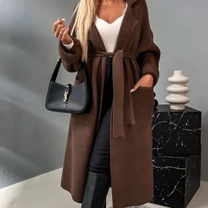 NEW cashmere midi cardigan